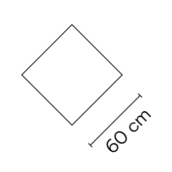Quadra Ice loftlampe vibia - 60 x 60 cm R7s 230W 118mm