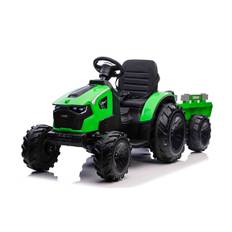 720-T El-Traktor med trailer til børn, 2x24V med gummihjul