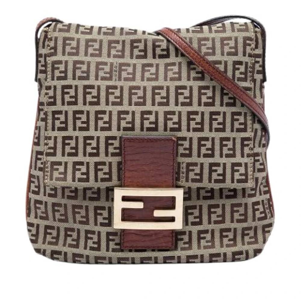 Fendi Vintage Pre-owned Canvas fendi-tasker - Vintage - Dame - Brun - ONE SIZE -
