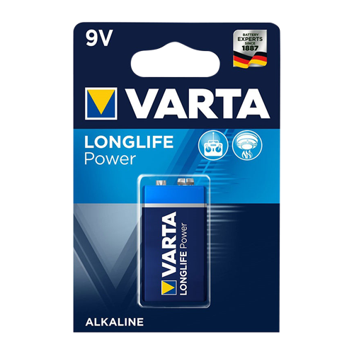 Varta 9V/6LR61 Longlife Power alkaliskt batteri