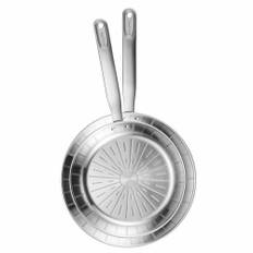 Fiskars All Steel Pure stekpanneset, 24+28 cm - Silver