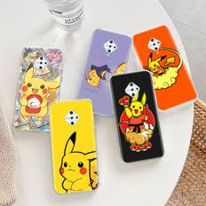 Transparent Case for Samsung A04 A14 A23 A34 A54 M23 M33 M52 M53 Realme Narzo 50 50I 50a Prime C35 C55 C30S 10 9 Pro K-88 Pikachu Pokemon Samsung A04s jasmin