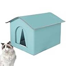 Outdoor Cat House | Foldable Pet Cave | Warm Winter Pet Shelter | Waterproof Cat Cave | Rainproof Kitten Tent Foldable Design Waterproof Oxford Cloth For Winter Warm Pet House Waterproof Rainproof