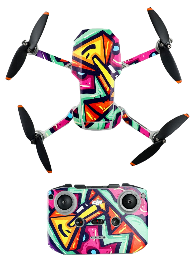 DJI Mavic Mini 2 Skin i lyserød - Klistermærke.