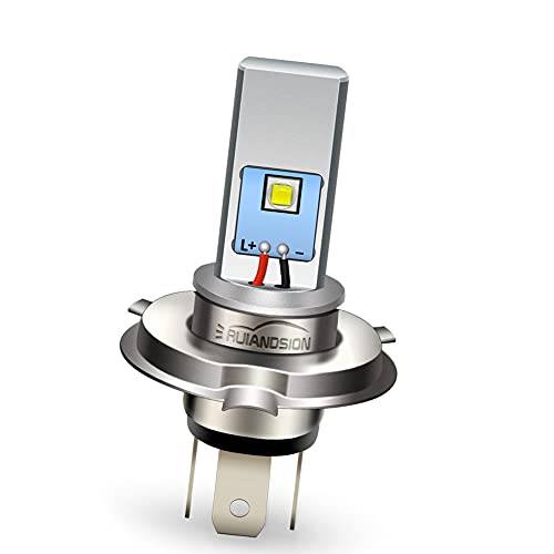 Ruiandsion H4 LED motorcykel pannlampa DC 6-24 V superljus P43t Hi/Lo Beam LED-lampa ersättning för motorcykelpannlampa, icke-polaritet