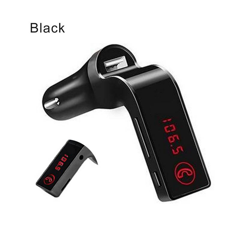 Handsfree trådlös bluetooth fm-sändare biltillbehör modulator lcd-kit spelare sd usb aux g7 mp3 bil - A