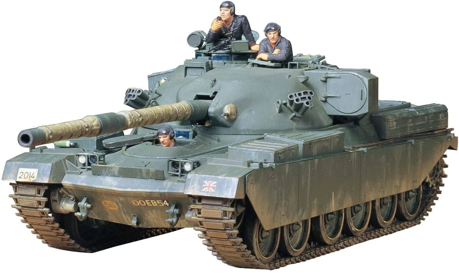 TAMIYA Military Miniature Series British Army Chieftain Plast Model 35068 1/35 No.68 Mk.5 grön