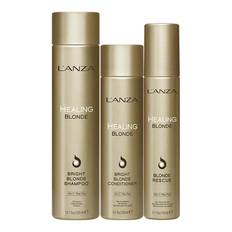 Lanza Healing Blonde Bright Blonde Trio Paket: Schampo, balsam, leave-in.