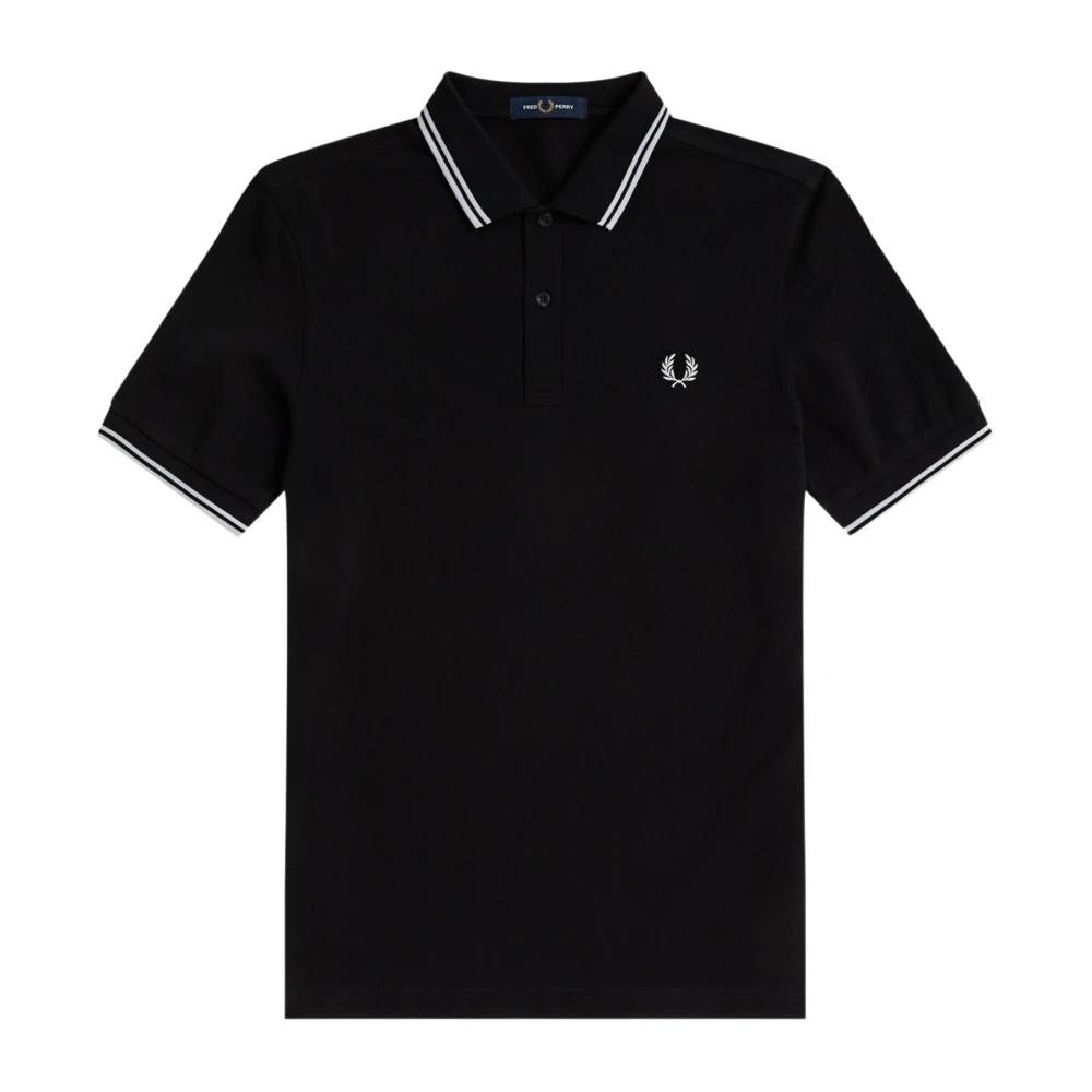 Fred Perry - Slim Fit Twin Tipped Polo Toppar - Herr - 2XL - Bomull
