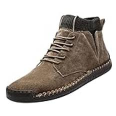 Handskar dam pekskärm 2024 fällor utomhus vandringssneakers för män, fashionabla retro fritidssneaker, högtopp vandringskängor för män, S 882 khaki, 37 EU Weit