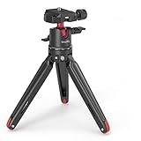 SMALLRIG Mini Tripod, Ministativ för Kamera, Tabletop Tripod med Arca-typ Kompatibel QR-platta, 360° Kulhuvud och 1/4 Skruv Bärbar för Kompaktkameror DSLR, Smartphone, för Gopro - BUT2664