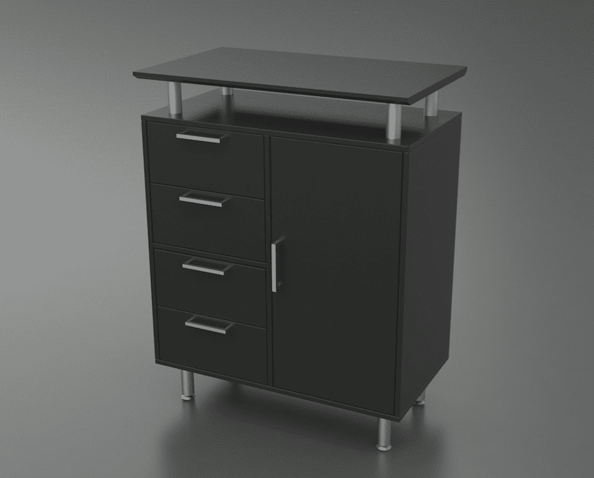 Quadro Skranke, modulopbygget - 80 x 100 cm Uden indretning.