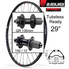 Rodi BlackJack Ready23 Bakhjul MTB 29 tum | QR 135mm | HG body | 6-bult