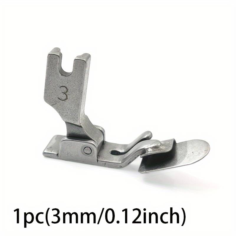 1pc Lower Presser Sizes Stainless Steel Flat Rolled Hem Machine Zipper Presser Foot Sewing Machine For Industrial Flat Cars