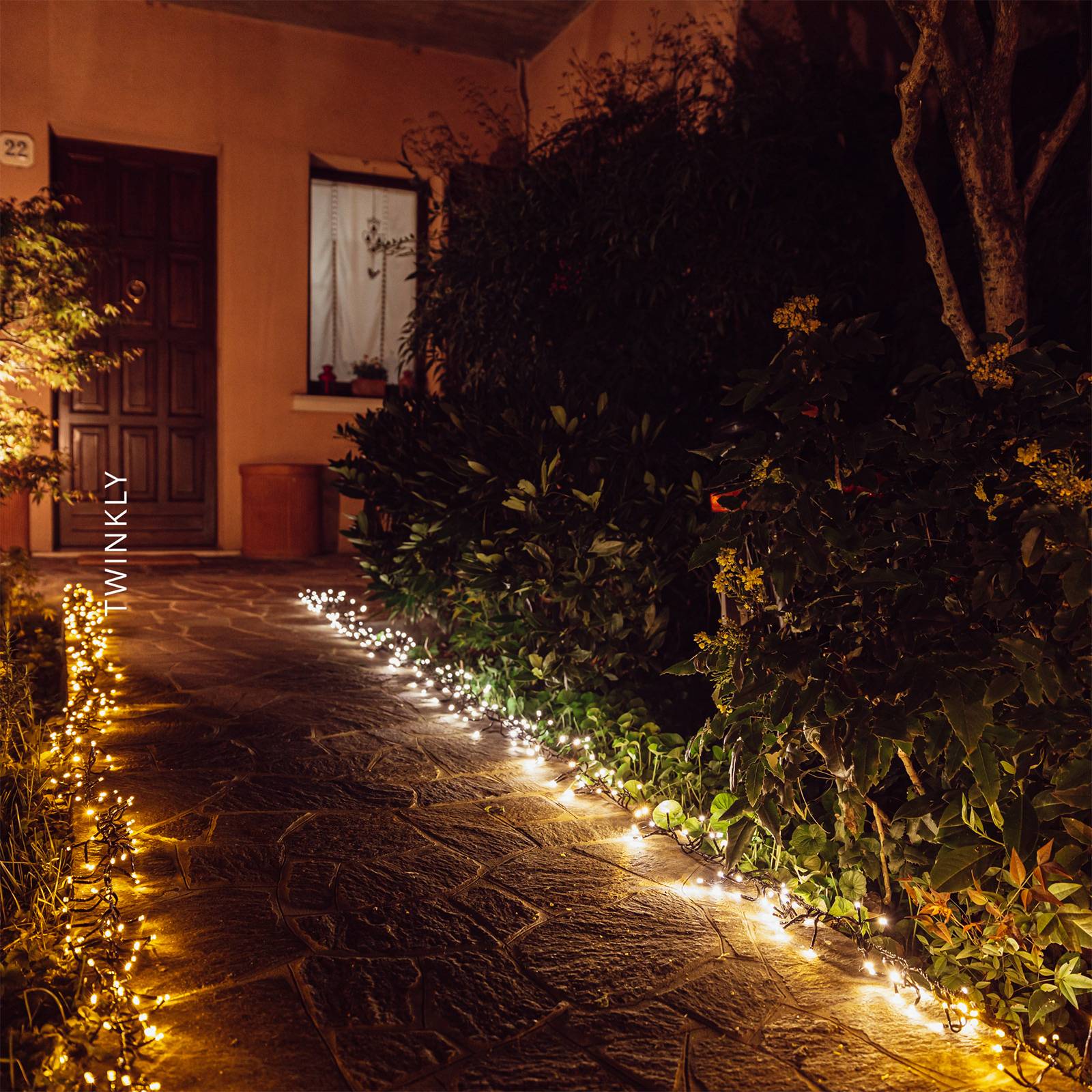 twinkly Twinkly LED-ljusslinga, CCT, svart, 400-ljus, 6m Twinkly, dimbar, Svart, Syntetmaterial