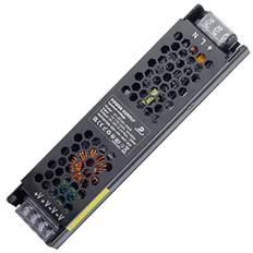 24V LED Transformator 200W Drivrutin, IP20 Slimmad LED Strömförsörjning AC 230V till 24V DC 8.3A, Konstant Spänning Adapter för LED Strip Ljus G4 MR11 MR16 Glödlampor CCTV, DUSKTEC