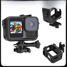 TELESIN Frame Housing Case Mount Bracket Battery Side Cover Hole Protective Case for GoPro Hero 9 10
