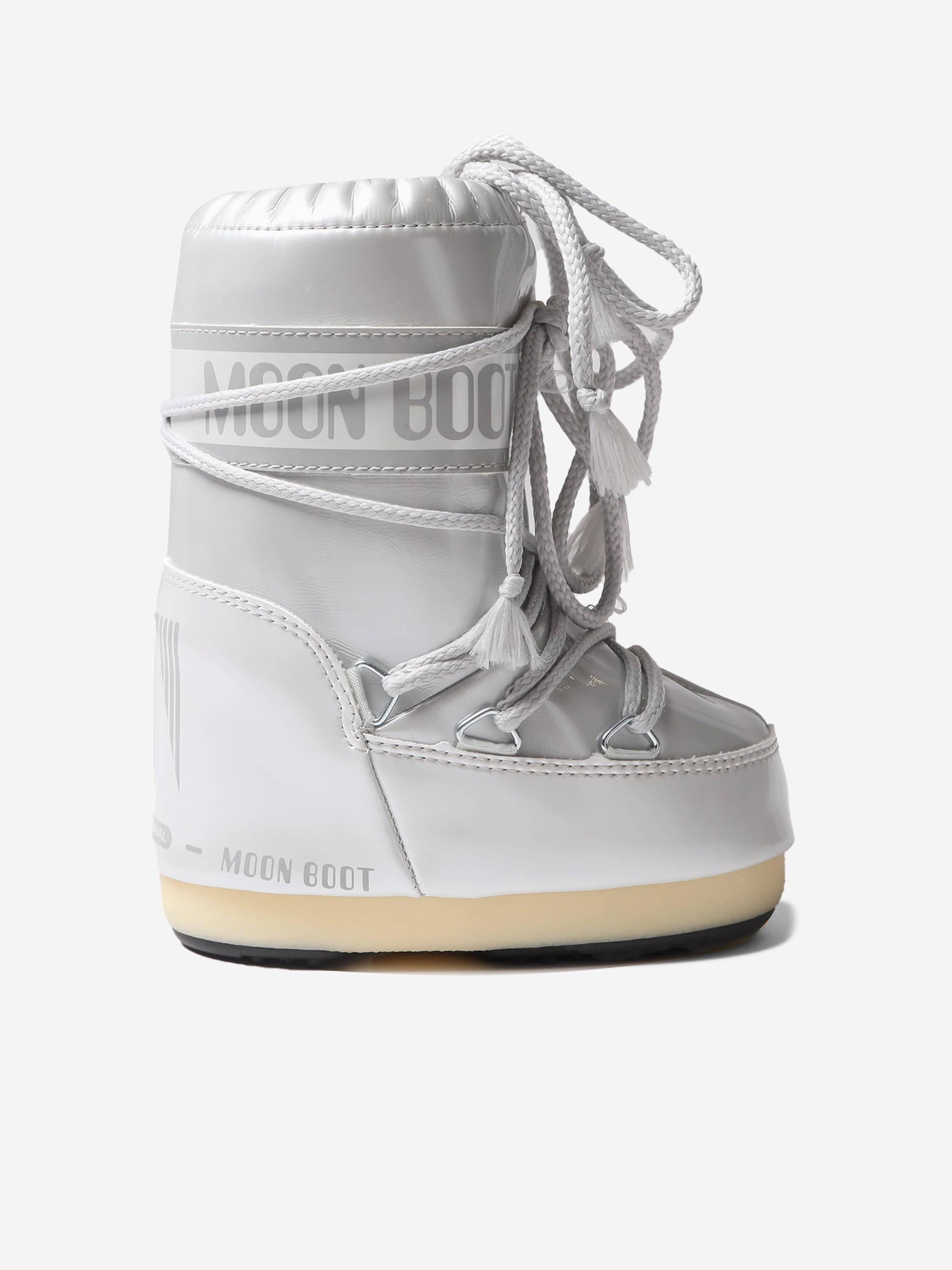 Moon Boot Kids Icon Vinile Boots - White / EU 39 - 41 (EU 39 - 41)