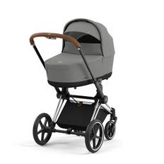 Cybex Priam 4 Mirage Grey - Chrome Brown Complete