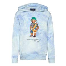 RALPH LAUREN KIDS Polo Bear Cloud-Print Terry Hoodie |Blue |163-174