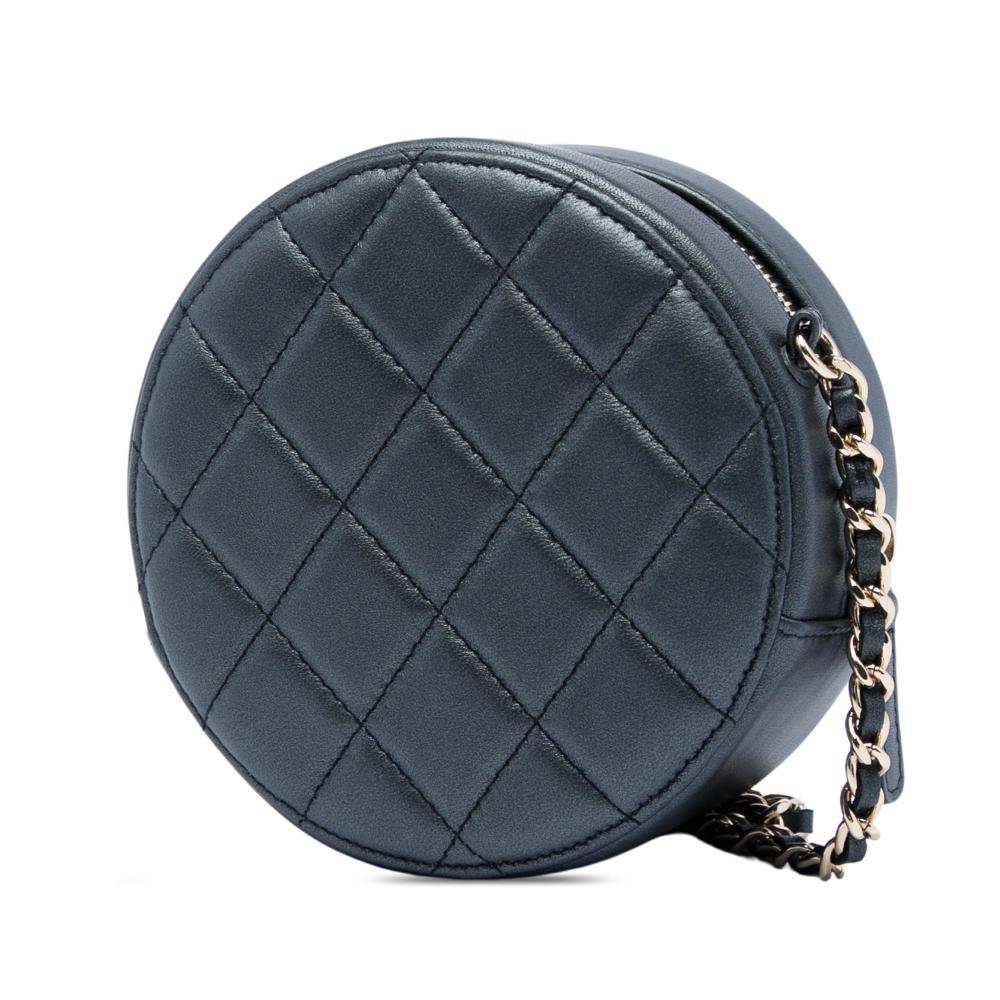 Chanel Vintage Crossbody Bag Stl.  - Black (L 12cm x W 12cm x D 5.50cm)