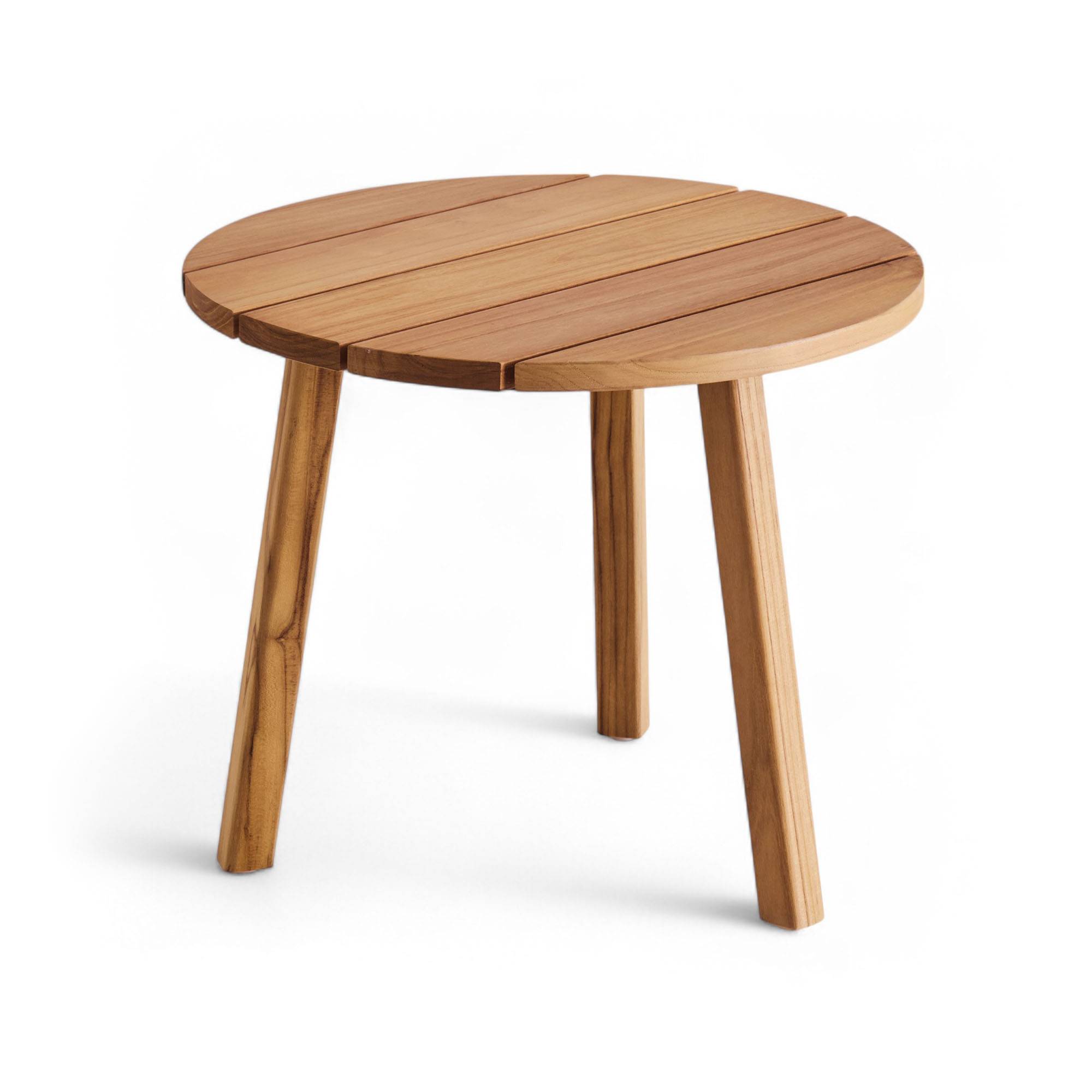 A Huseby - Midsummer Round Outdoor Side Table - Udendørs små borde og sideborde - Træ farvet - Træ