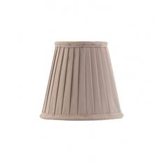 Karlskrona Lampfabrik Lampskärm 13Cm Veckad Tyg Klo E14 Beige