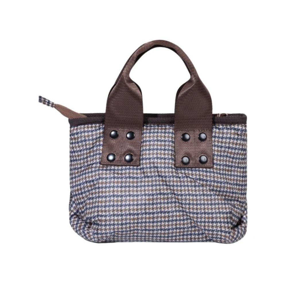 10Days Lille quiltet tote-taske - Tasker - Dame - Grå - ONE SIZE - Uld