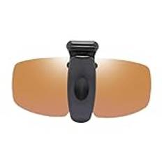 Clip-on solglasögon | nattkörglasögon | Solglasögon för män | cykelklämma på glasögon, vandring solglasögon klämma, cykelklämma på nyanser, golfklämma på solglasögon, polariserade nyanser män, Brun,