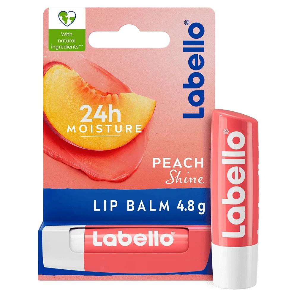 Labello Peach Shine Lip Balm 4,8 g