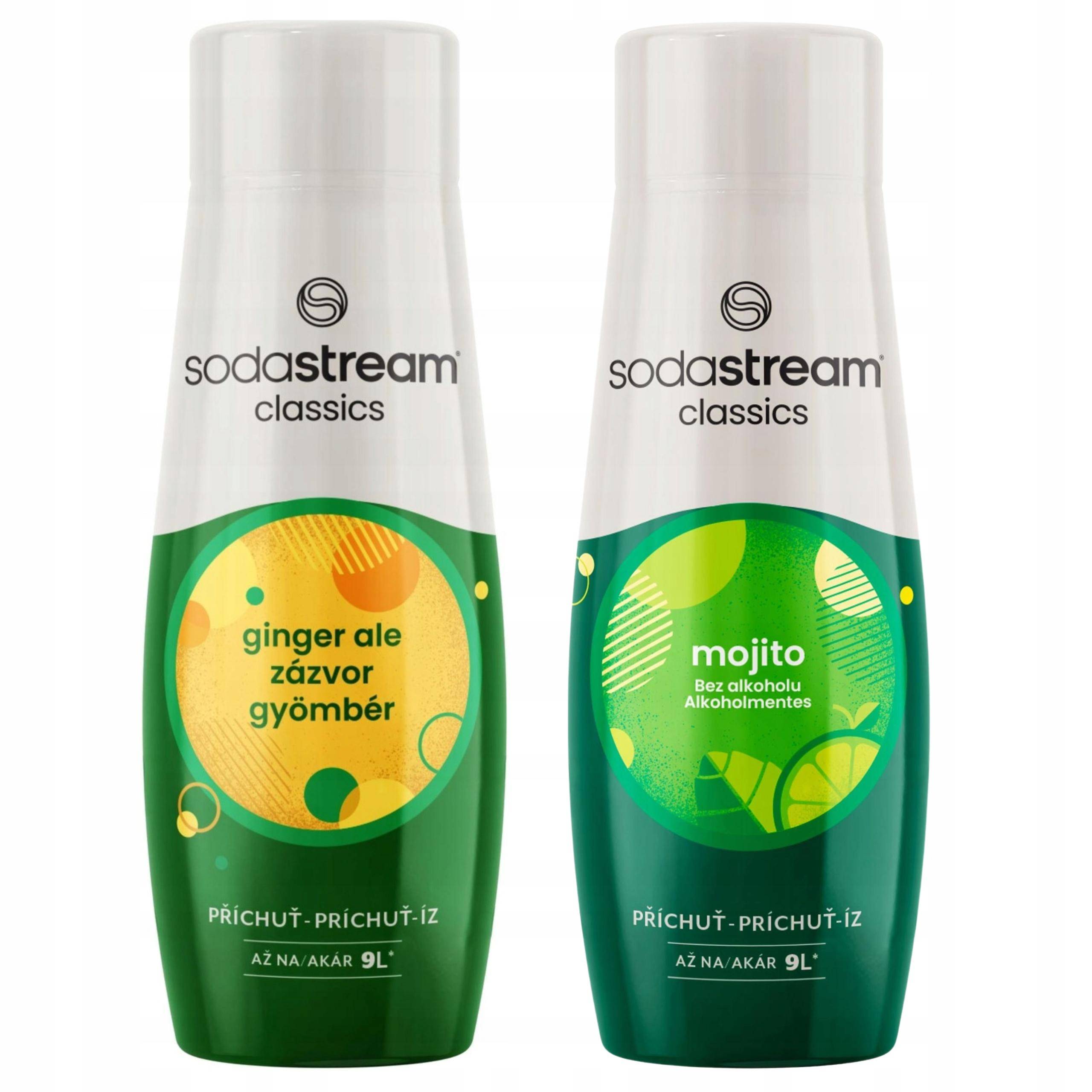 2x Syrup for the SODASTREAM Saturator Ginger + Mojito Mojito CONCENTRATE
