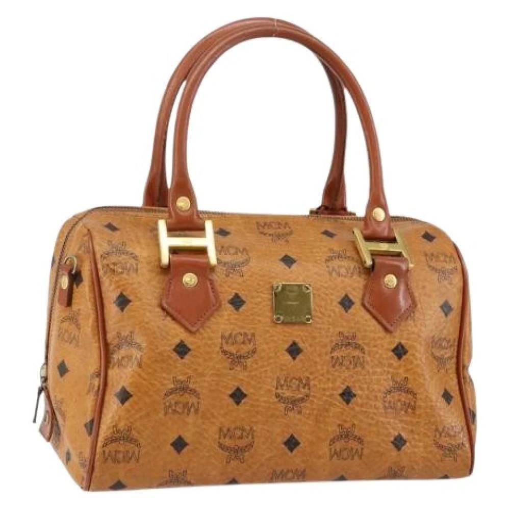 MCM Pre-owned Pre-owned 4314N Håndtaske - Vintage - Dame - Brun - ONE SIZE - Uld