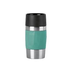 EMSA Travel Mug Thermobecher Compact, 300 ml, Soft-Touch, Edelstahl, mint