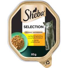 5 x Sheba Kattemad Kylling &amp; Kalkun 85 g