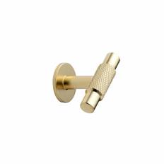 Manor T-Bar | Greb/Knop i Messing/Guld Finish med bagplade - L 54 mm x D 39 mm