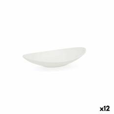 Djup tallrik Quid Select Avlång Vit Plast 18 x 10,5 x 3 cm (12 antal)