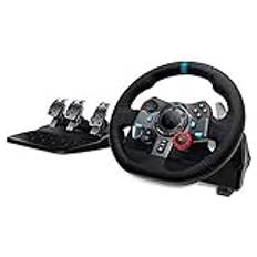 RajoNN Pc Steering Wheel Game Racing Wheel, Game Steering Wheel, Driving Force Racing Wheel och pedaler (PS4/PS3 och PC)