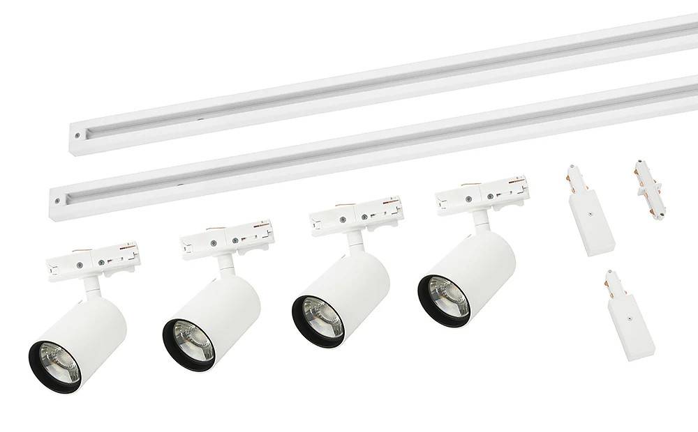 Vinga Duoline Mini Rulle Set 4x8W 2-fas Vit