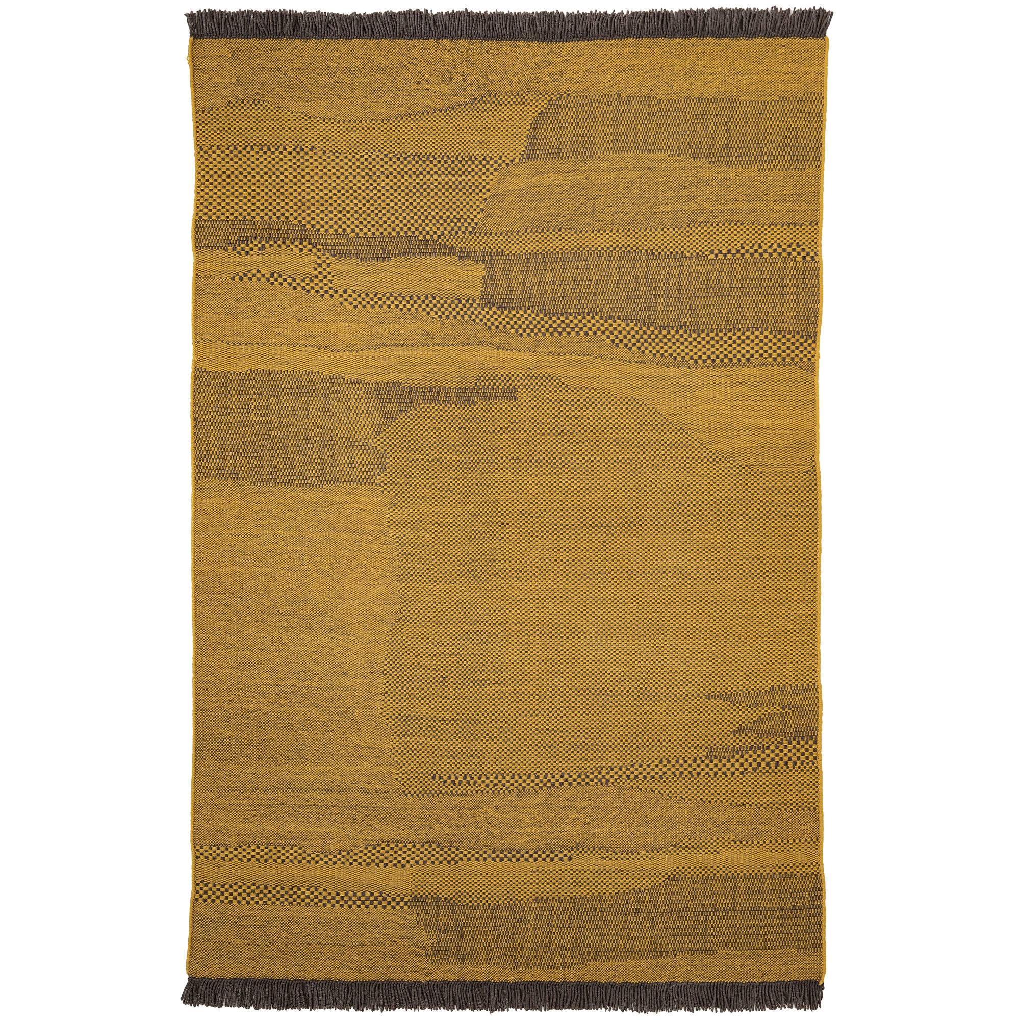 Nanimarquina - Wabisabi wool rug Mustard 250 x 350 cm - Abstrakta mattor - Nani Marquina - Gul - Uld