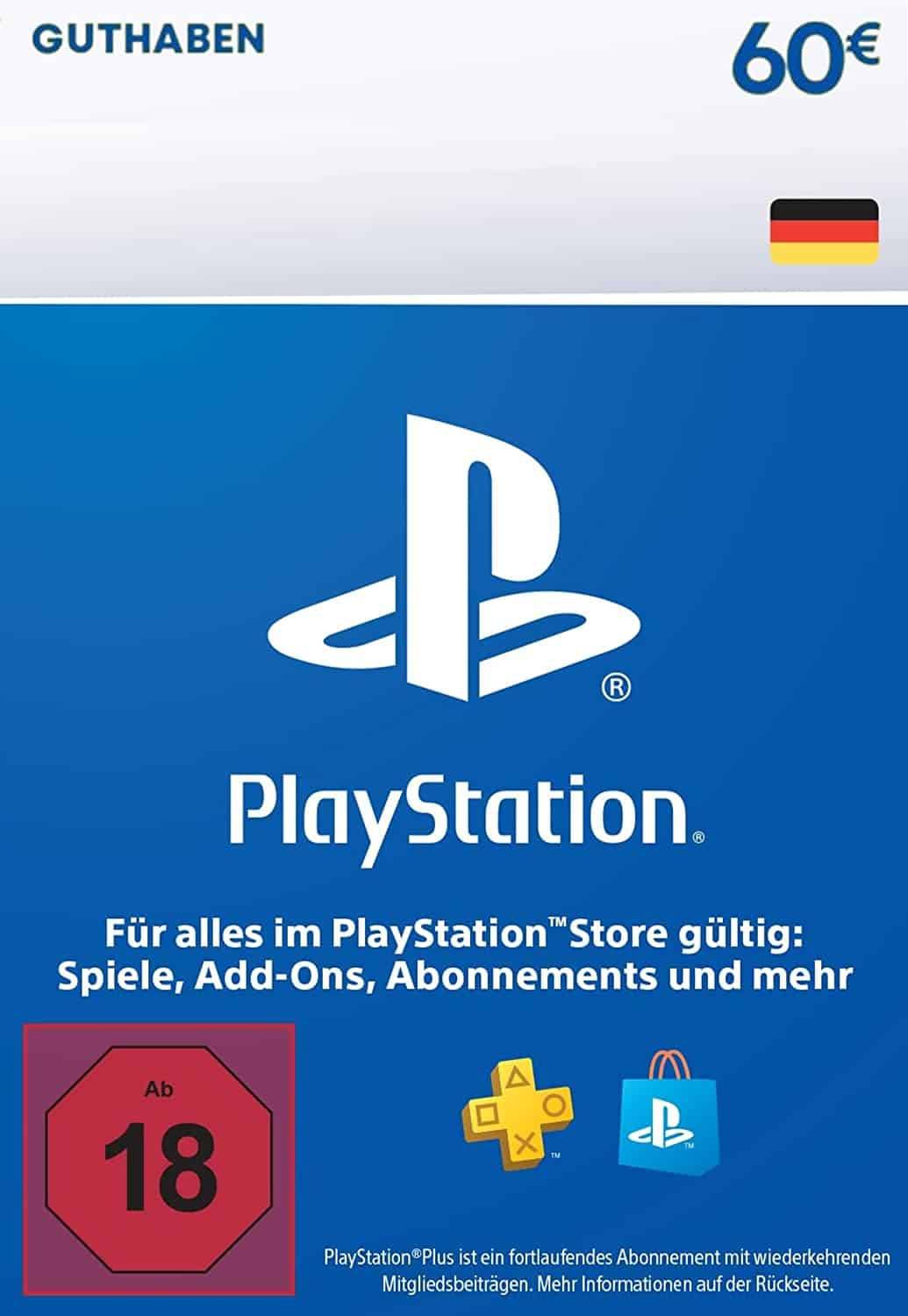 PlayStation Network Card 60€ Deutschland