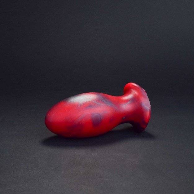 Topped Toys Gape Keeper 93 Forge Red, premium silicone anal plug 18 x 7.6 cm.