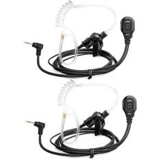 Retevis EA101M Walkie Talkie Öronsnäcka 1 stift 2,5 mm Kompatibel RT45 Motorola TLKR T62 T82ex T81 Hunter HYT TC-320 (2 st)