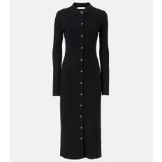 Proenza Schouler White Label Phillips cotton-blend midi dress - black - M