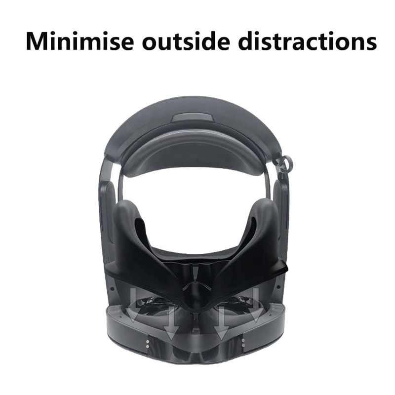 For 2023 Mate Quest Pro Blackout Eye Masque VR Decompression Strap Comfortable Shading VR Glasses Lens Cover Protector
