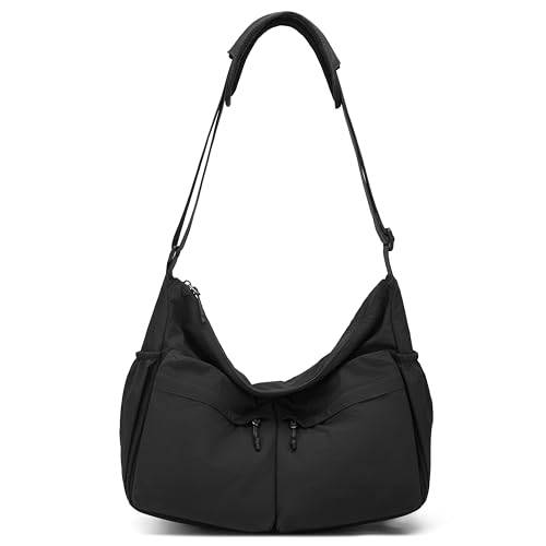 [RAKEE] Shoulder Bag, Crossbody Bag, Men's & Women's, Large Capacity, Lightweight, Waterproof Polyester, Fits 15-inch Laptop, Adjustable Strap with Sh