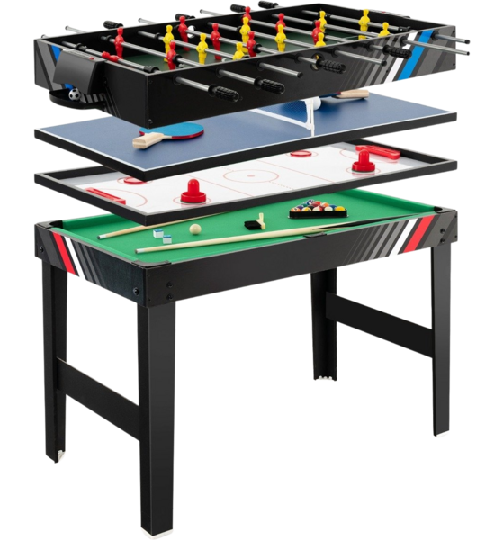 Northix 4 In 1 Multi-game Table With Table Football Pool Billiards Air Hockey Table Tennis Arcade Game Spel & trädgårdslek Black - 125