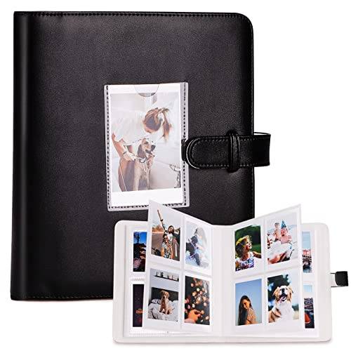 COLOCASTLE Fotoalbum med 272 + 1 ficka för Instax 3 tum film – kompatibel med Fujifilm Instax Mini 90 9 8 8 70 7c 7s 11 50s 7+ 25 Mini LiPlay Mini Link, Polaroid Snap PIC-300, Kodak direktbildsskrivare