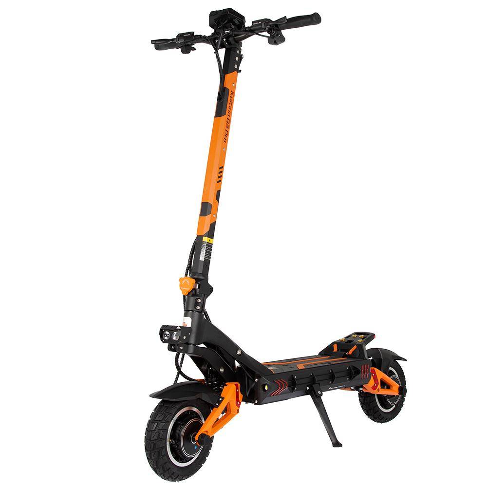 Elektrisk Skoter Vikbar Kukirin 10 1200Wx2 Dubbelmotor Vuxen Elektrisk Skoter 52V 23.4AH Max Räckvidd 80Km Last 120Kg Svart G3 Pro svart