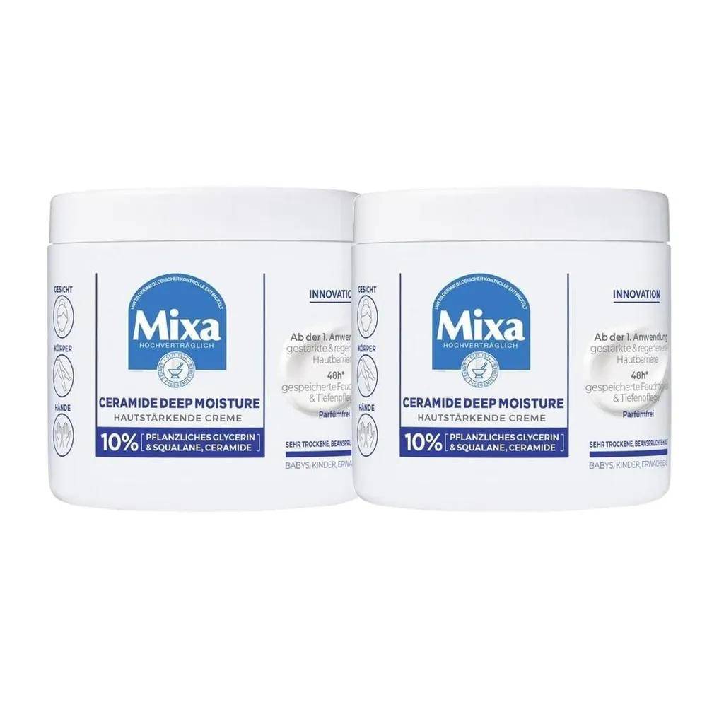 Mixa Ceramide Djup Fukt Hudstärkande Kroppskräm 400ml (2 st) blue