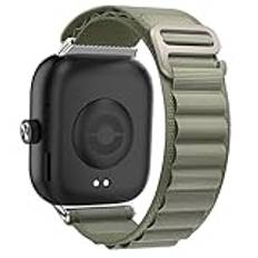 Osinaga Armband kompatibelt med Xiaomi Redmi Watch 4/Xiaomi Band 8 Pro, Sport Loop nylonarmband för Xiaomi Redmi Watch 4/Xiaomi Band 8 Pro, Ljusgrön, modernt